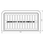 Дождеприемник чугунный магистральный ДМ2 (С250)