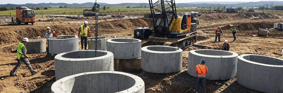 Железобетонные кольца для колодцев